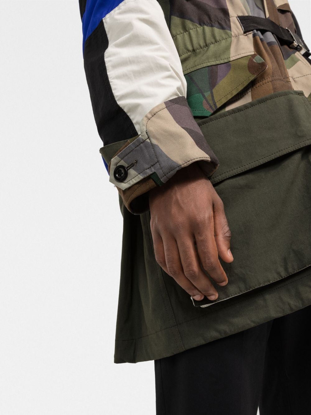 camouflage-print hooded coat - 5