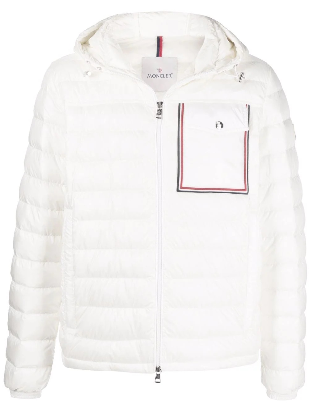 logo-patch puffer jacket - 1