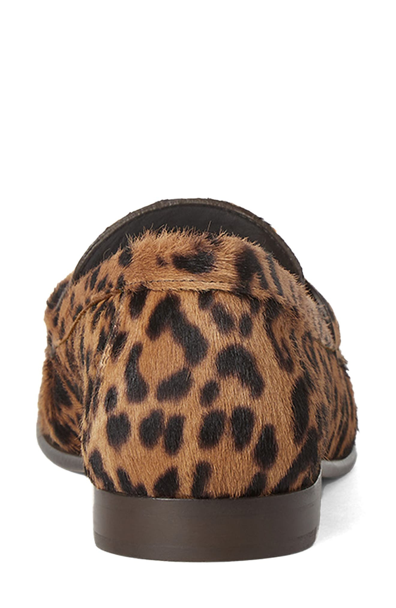 Fendi Baguette Genuine Calf Hair Loafer in Marrone Brown Print Calf Hair at Nordstrom - 4