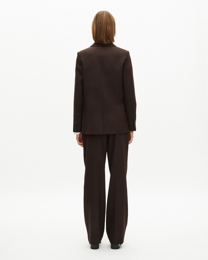 BROWN WOOL-BLEND SUIT JACKET 4