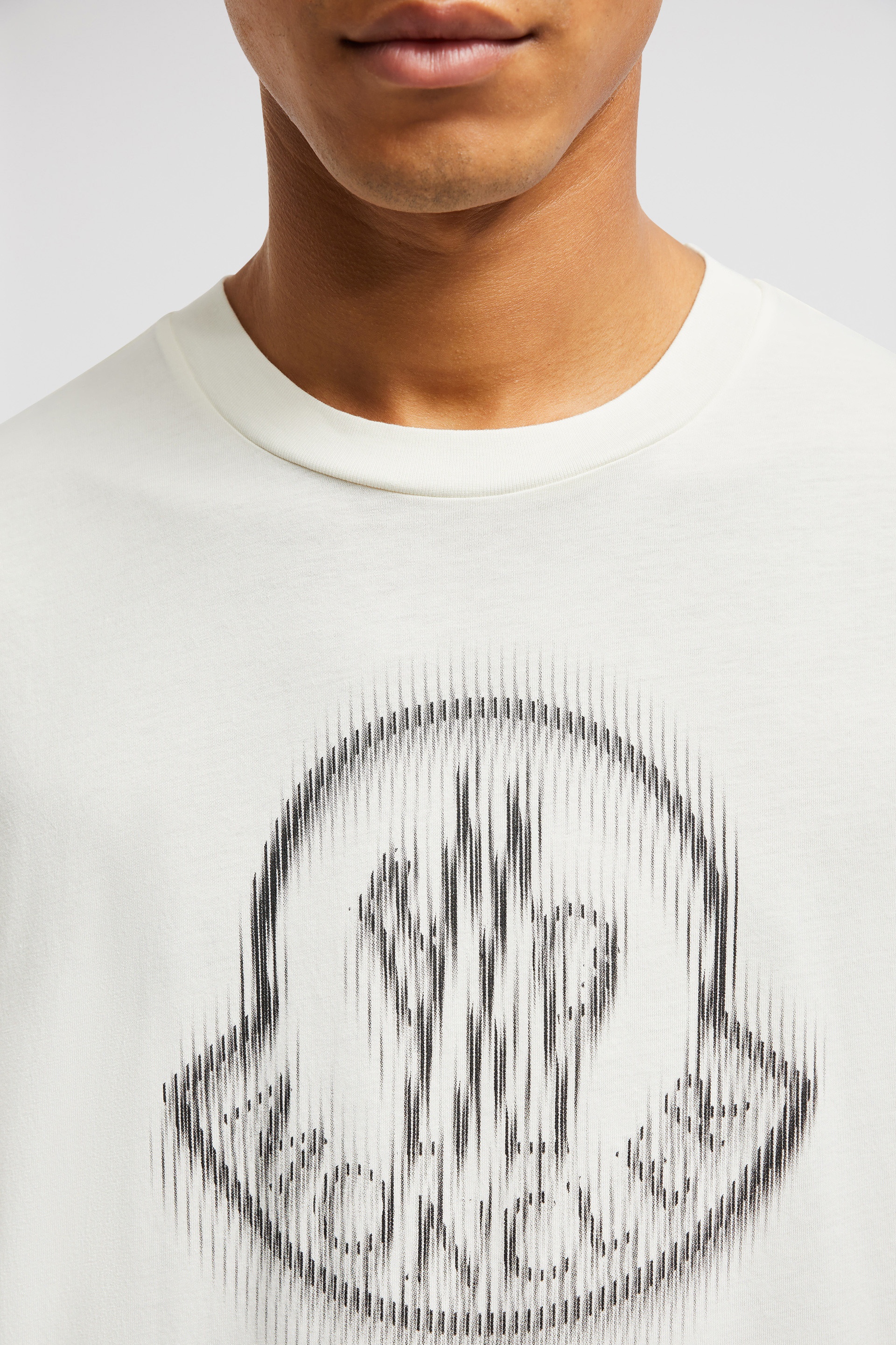 Blurred Logo Cotton T-Shirt - 6