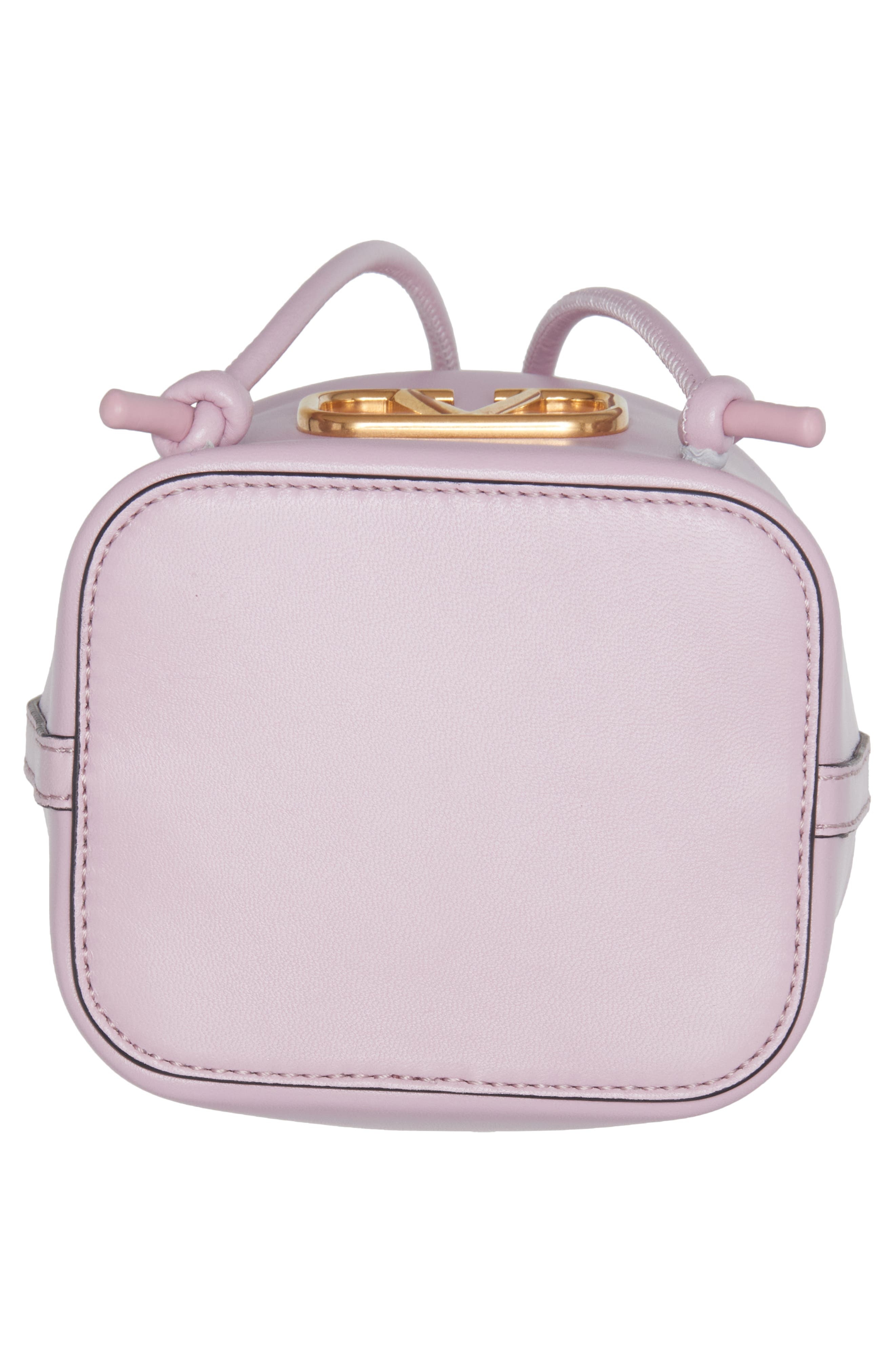 Mini VLOGO Signature Leather Bucket Bag - 7