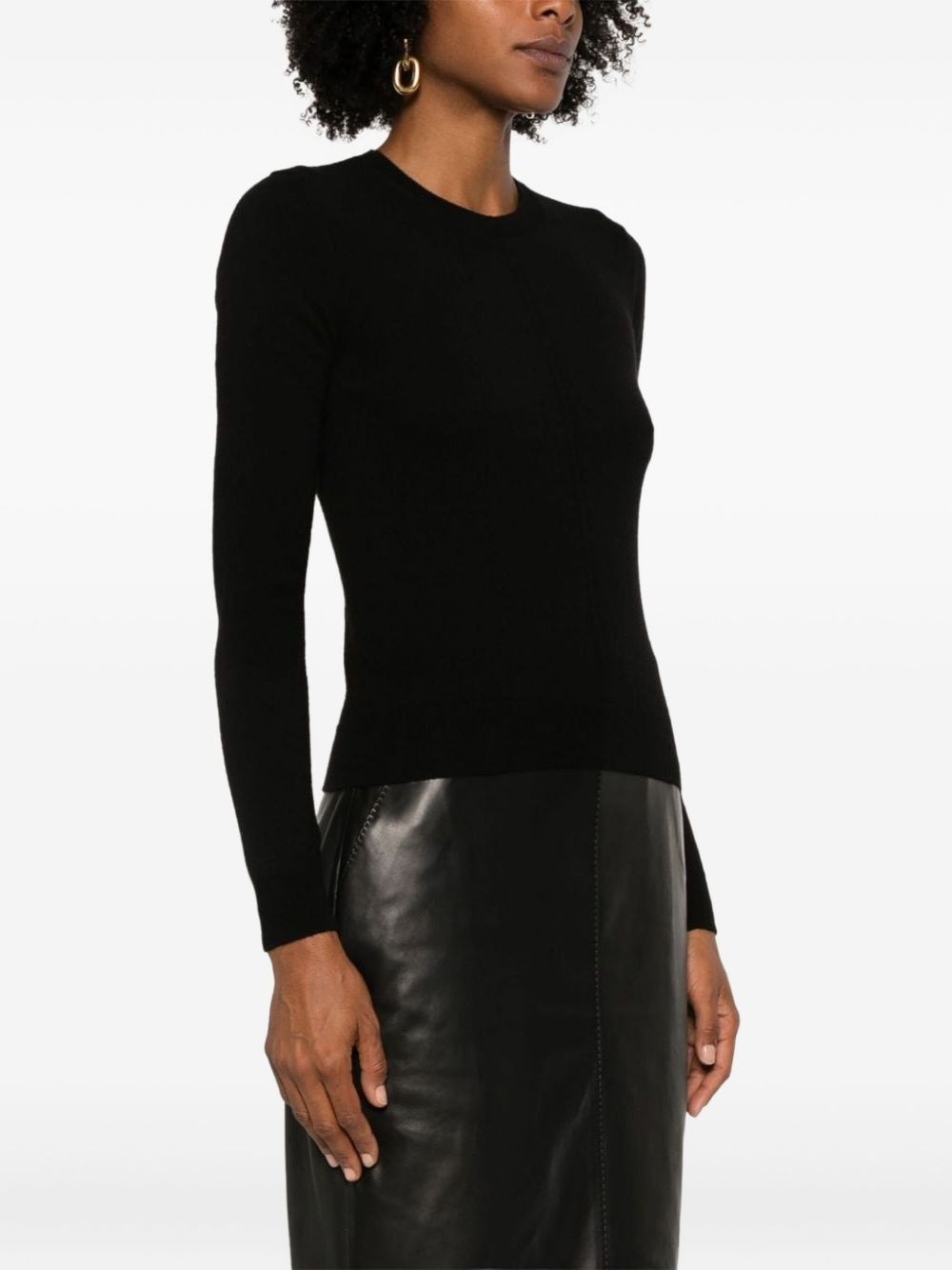 openwork cashmere sweater - 3