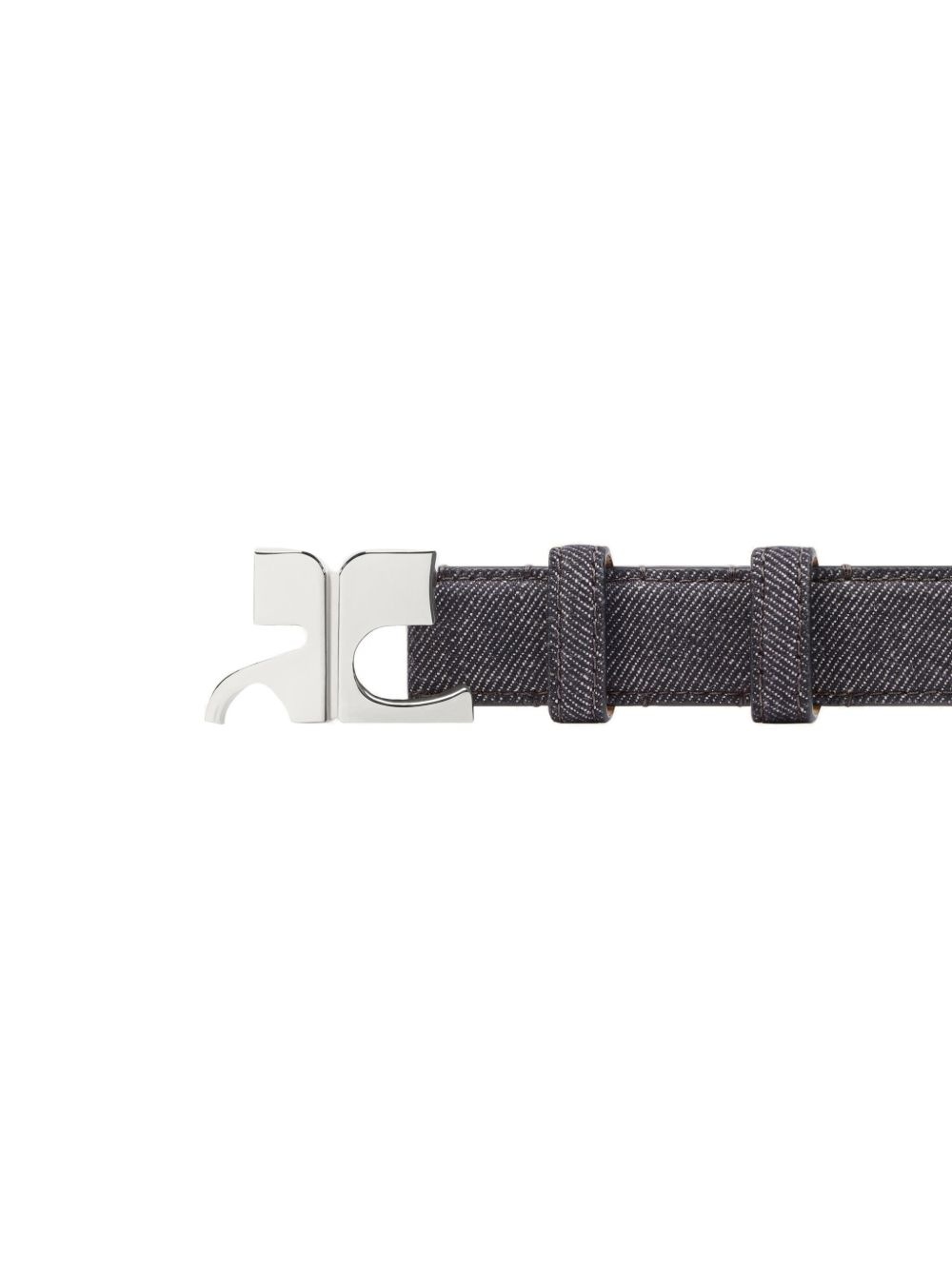 logo-buckle belt - 2