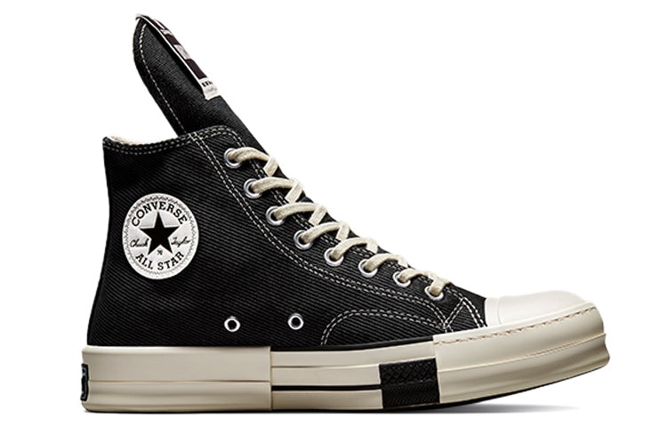 Converse Rick Owens x DRKSHDW DRKSTAR Chuck 70 High 'Black' A00130C - 2