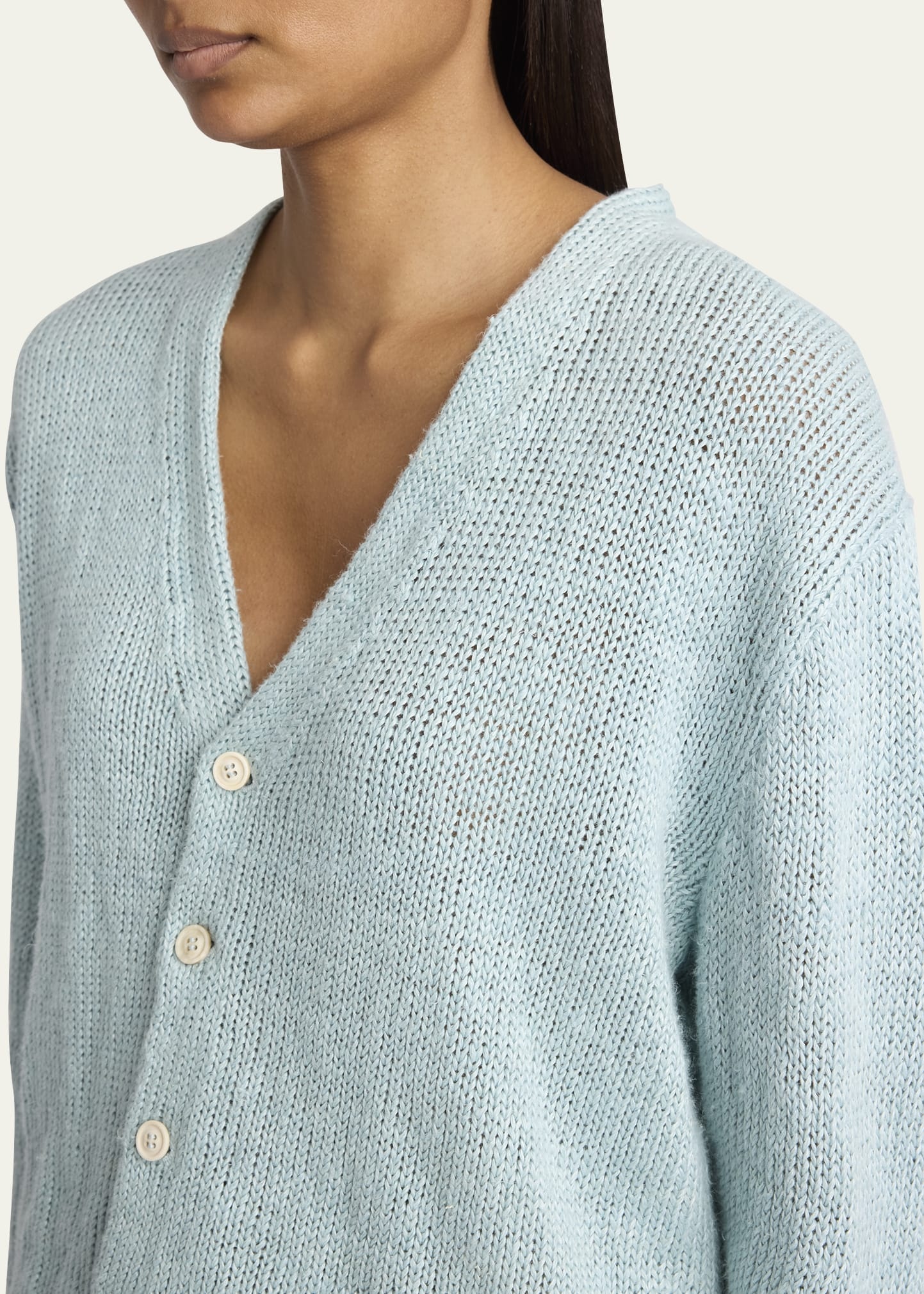 V-Neck Hemp Cardigan - 5