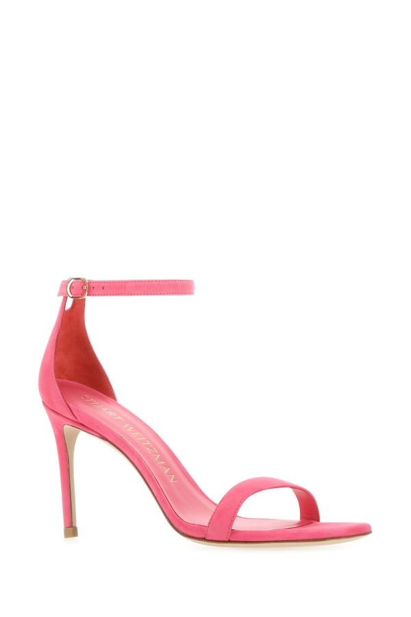 Pink suede Nunakedcurve 85 sandals - 2