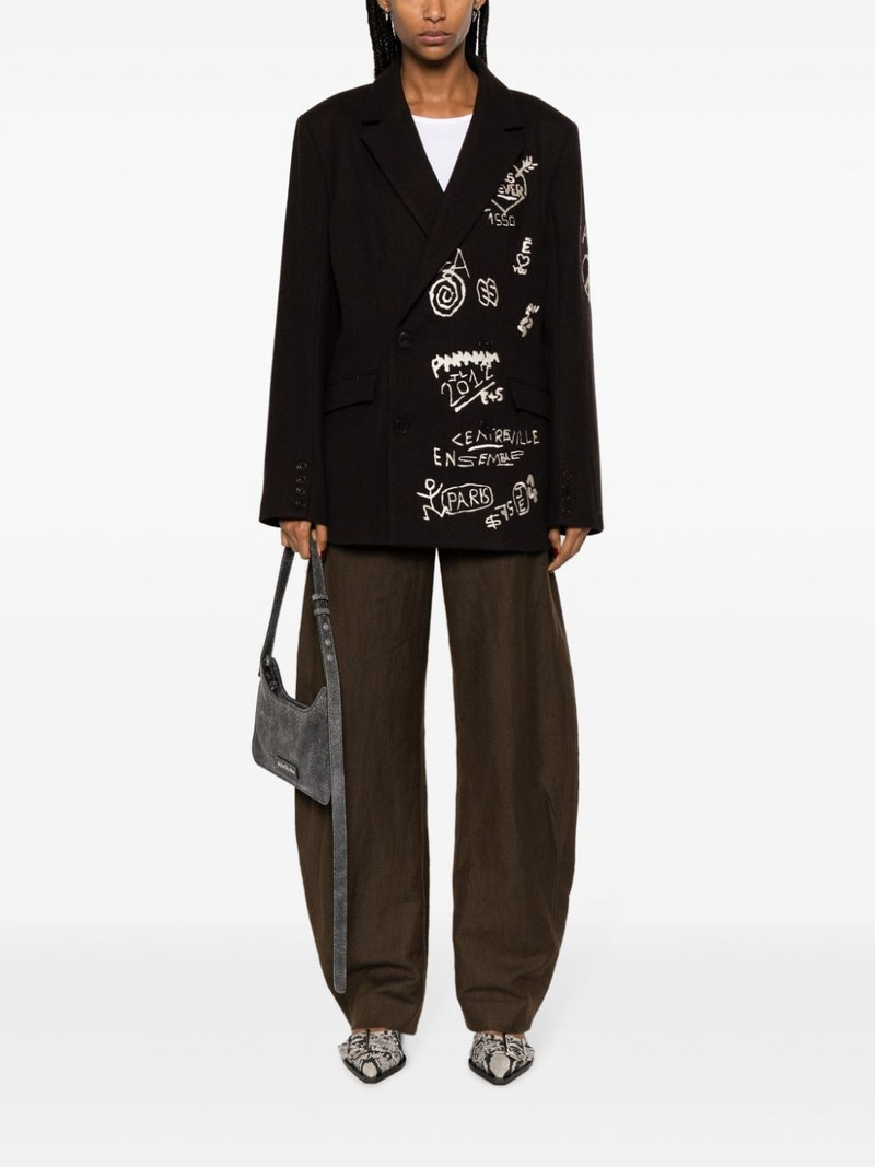 Étude Verneuil embroidered-motif blazer outlook