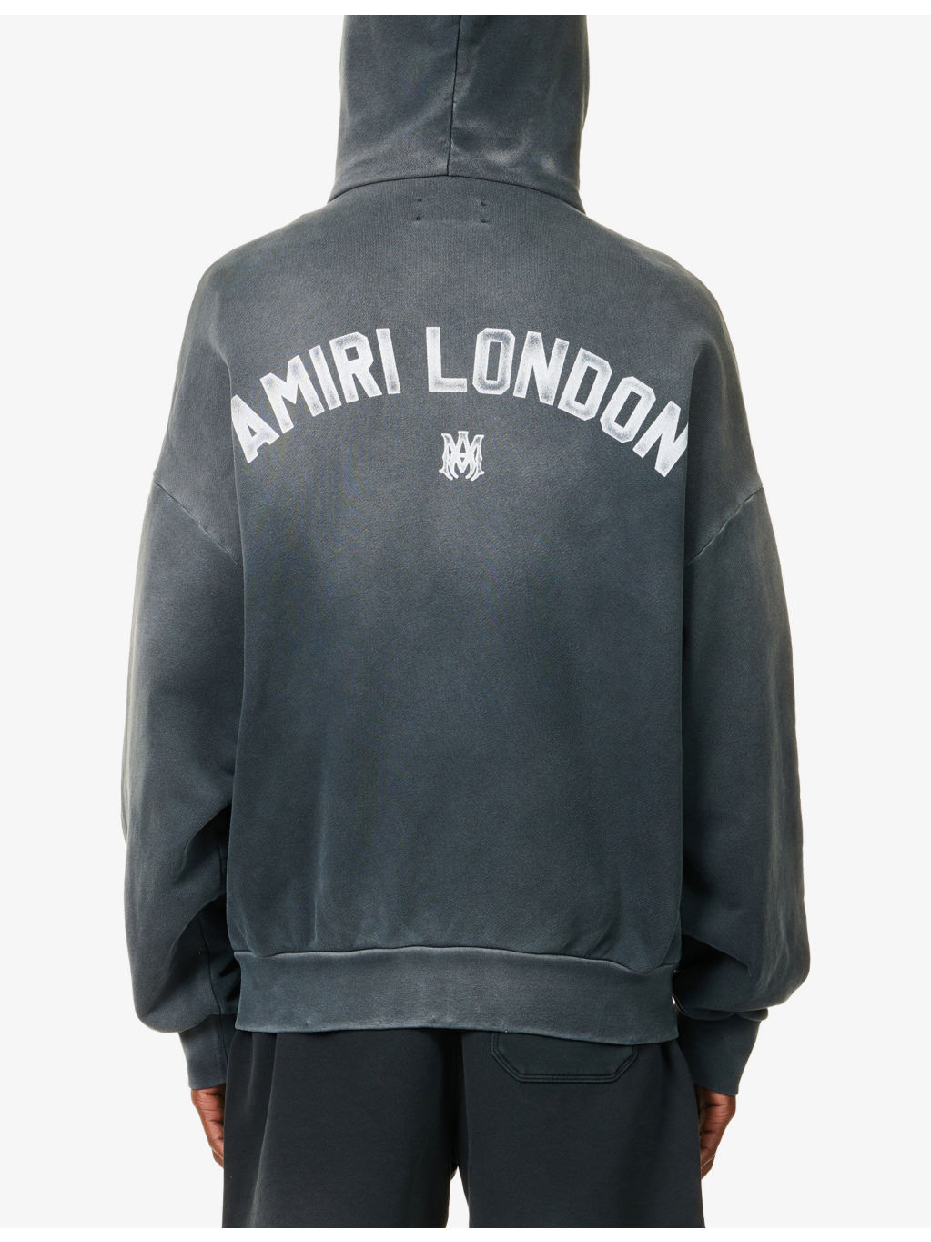 London Text-Print Cotton-Jersey Hoody - 4