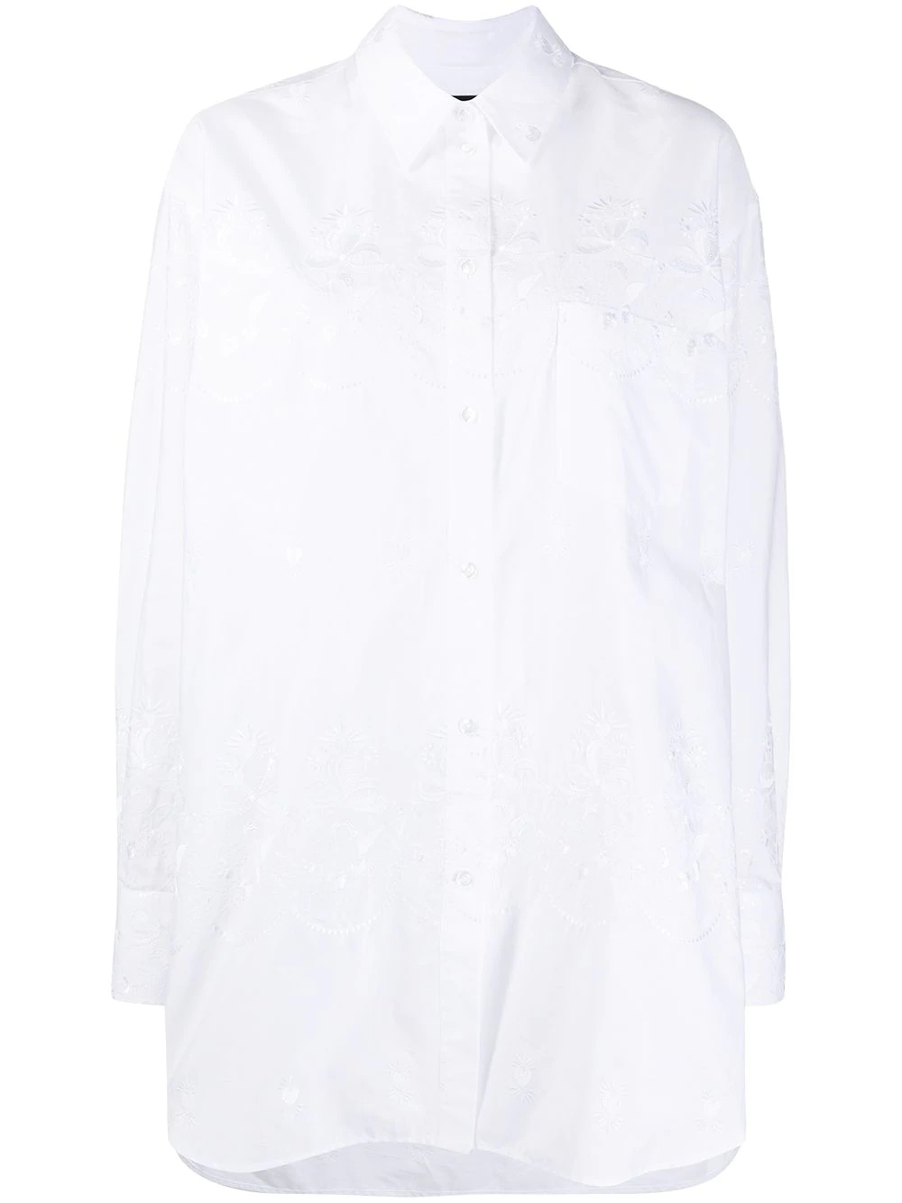 embroidered buttoned shirt - 1