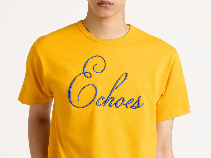 MENS ECHOES T-SHIRT IN GOLD 2