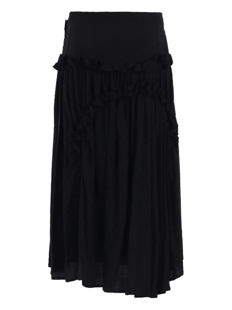 Y's ruffled midi skirt outlook