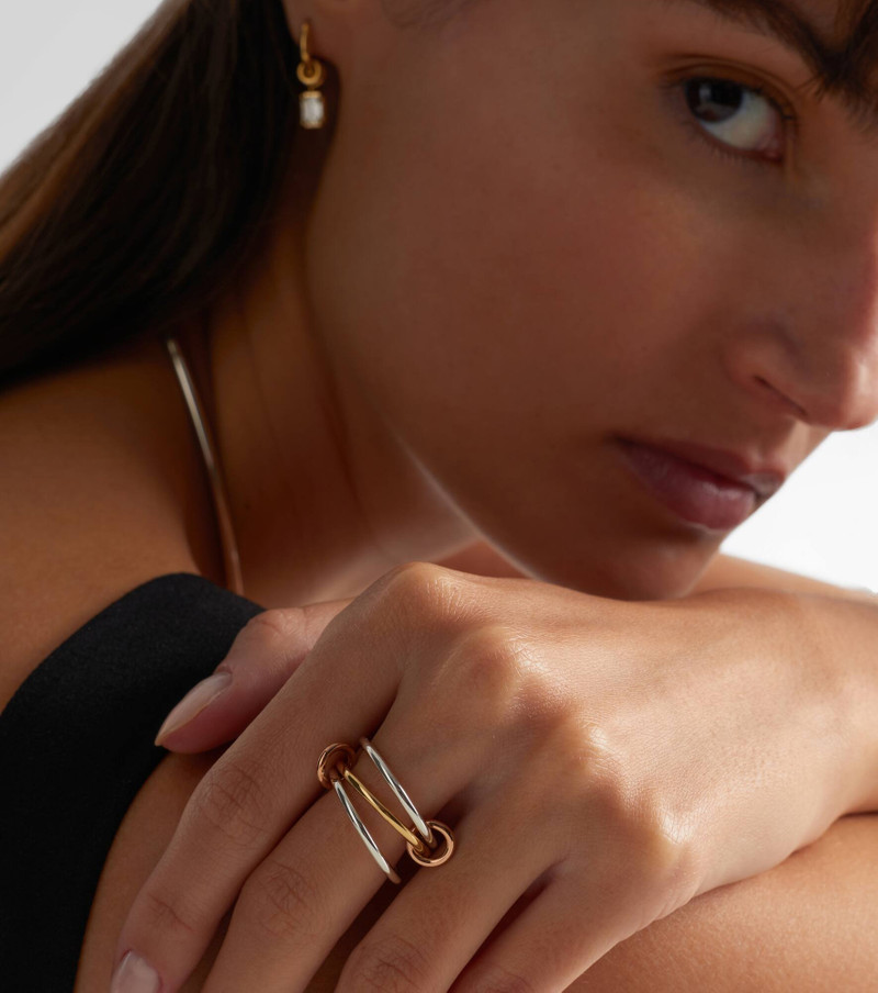 Spinelli Kilcollin Solarium 18kt gold and sterling silver ring outlook