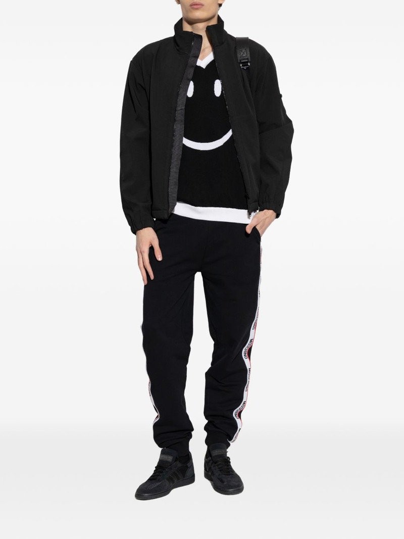 Moschino smiley-print sweater outlook