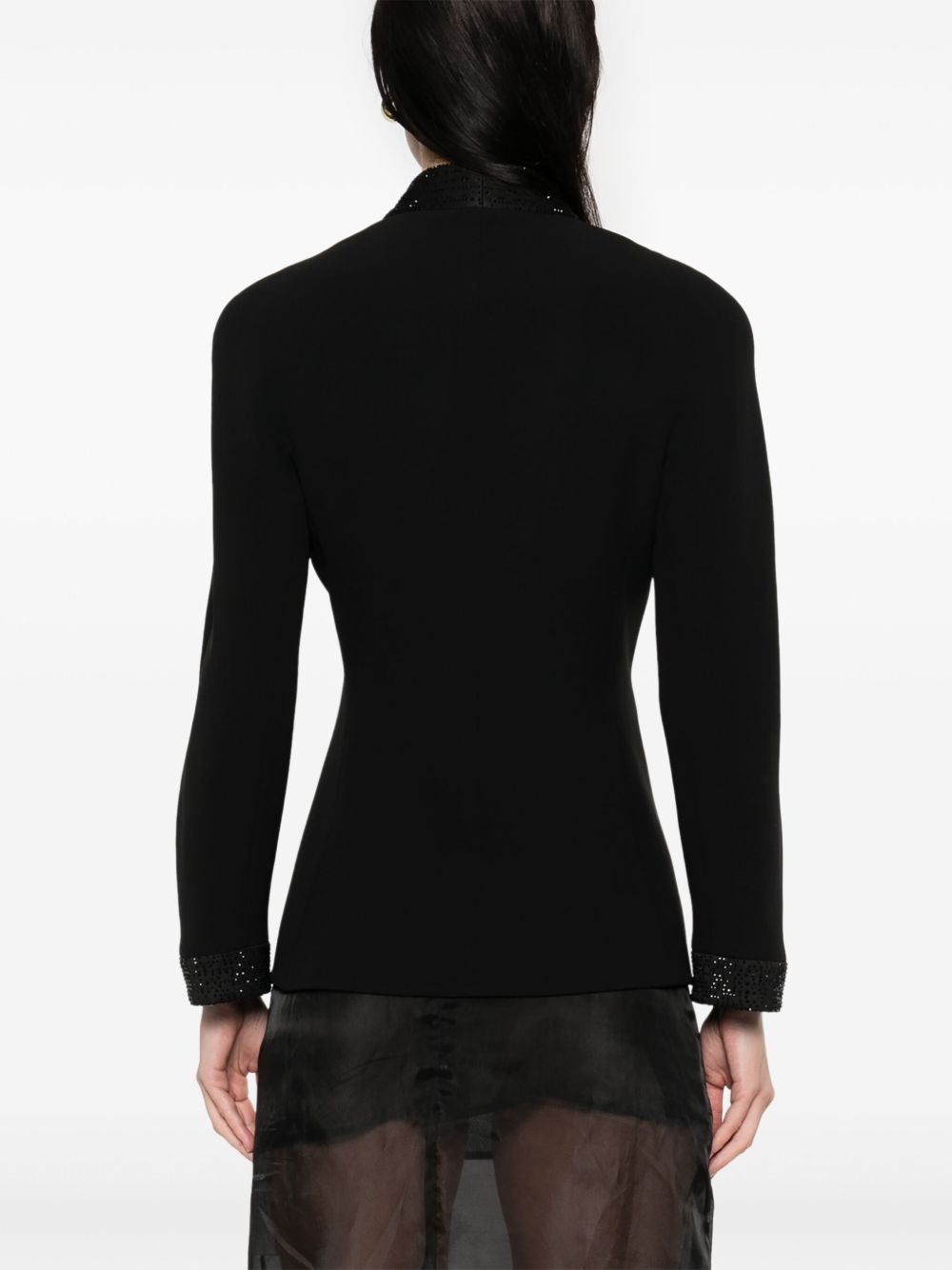crystal-embellished jacket - 4