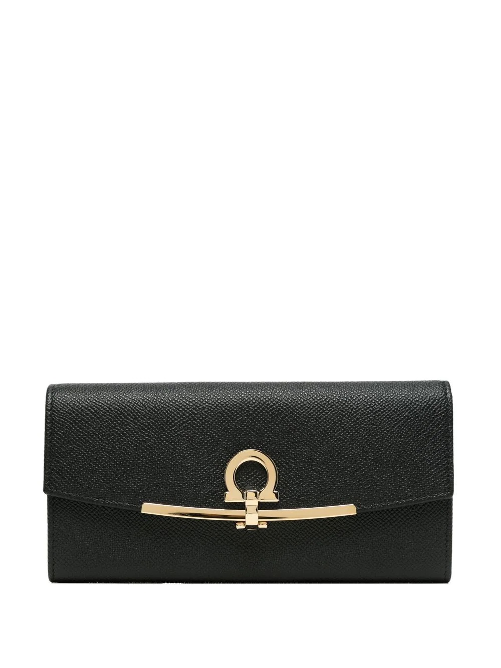 Gancini flip-lock leather purse - 1