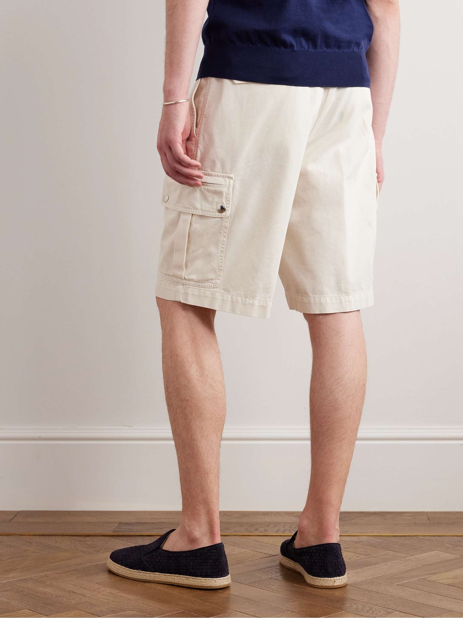 Straight-Leg Cotton-Twill Cargo Shorts - 4