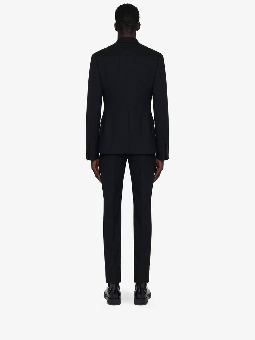 Men's Harness Single-breasted Jacket in Black - 5