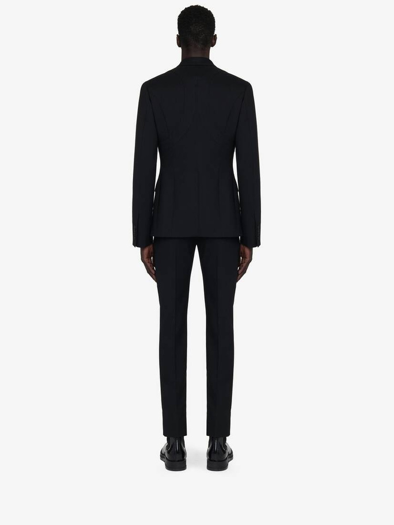 Men's Harness Single-breasted Jacket in Black 5