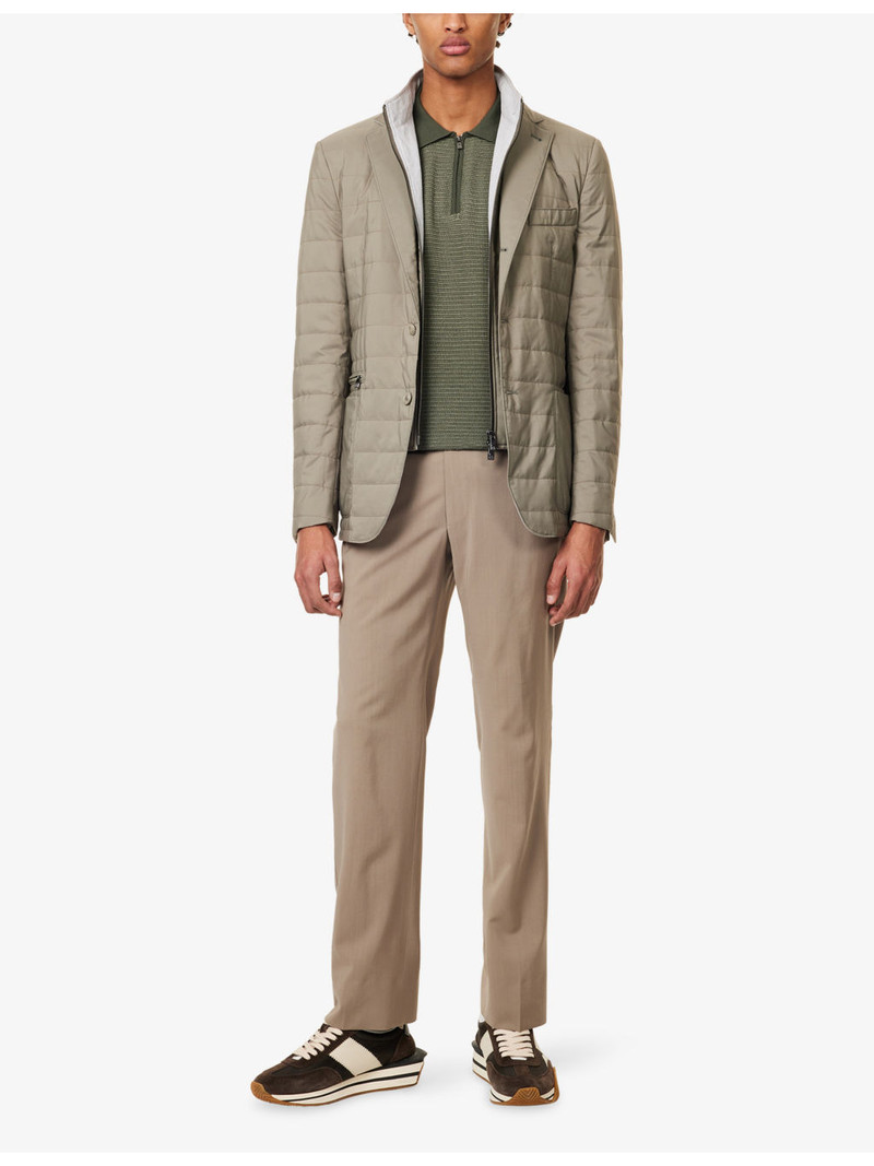 CORNELIANI Notch-Lapels Padded Shell Jacket outlook
