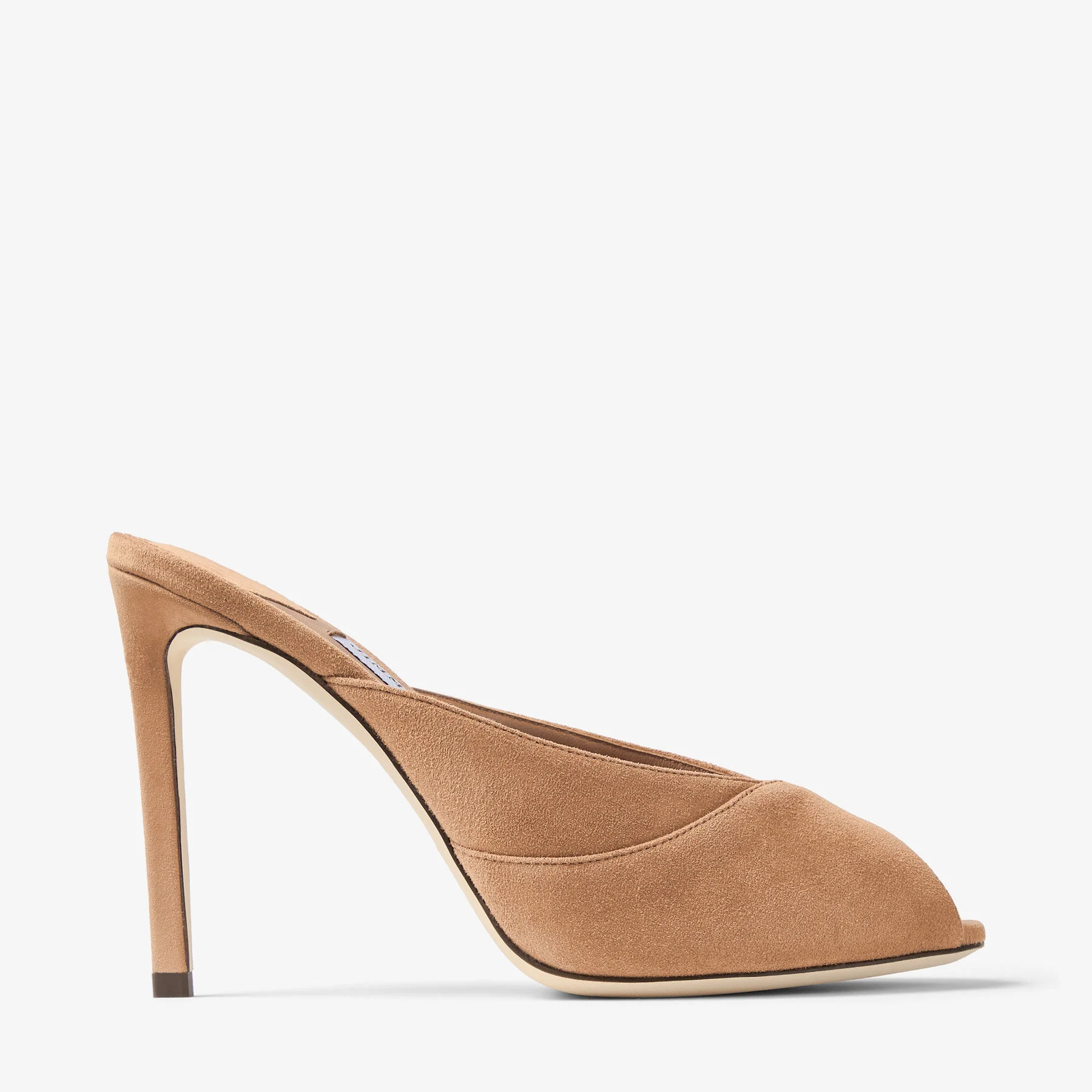 Brigitte Mule 100 Toffee Suede Mules - 1
