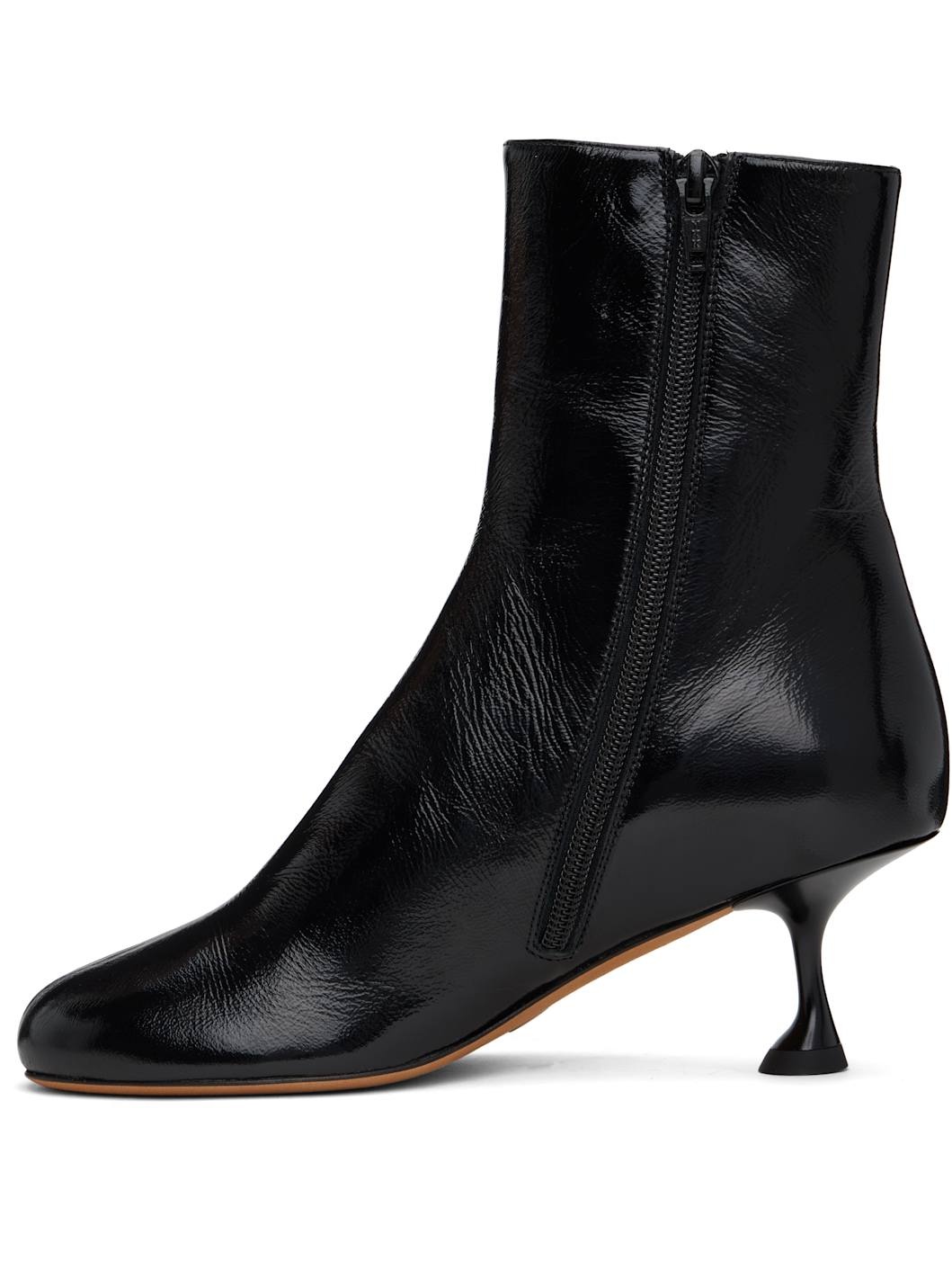 Black Tee Ankle Boots - 3