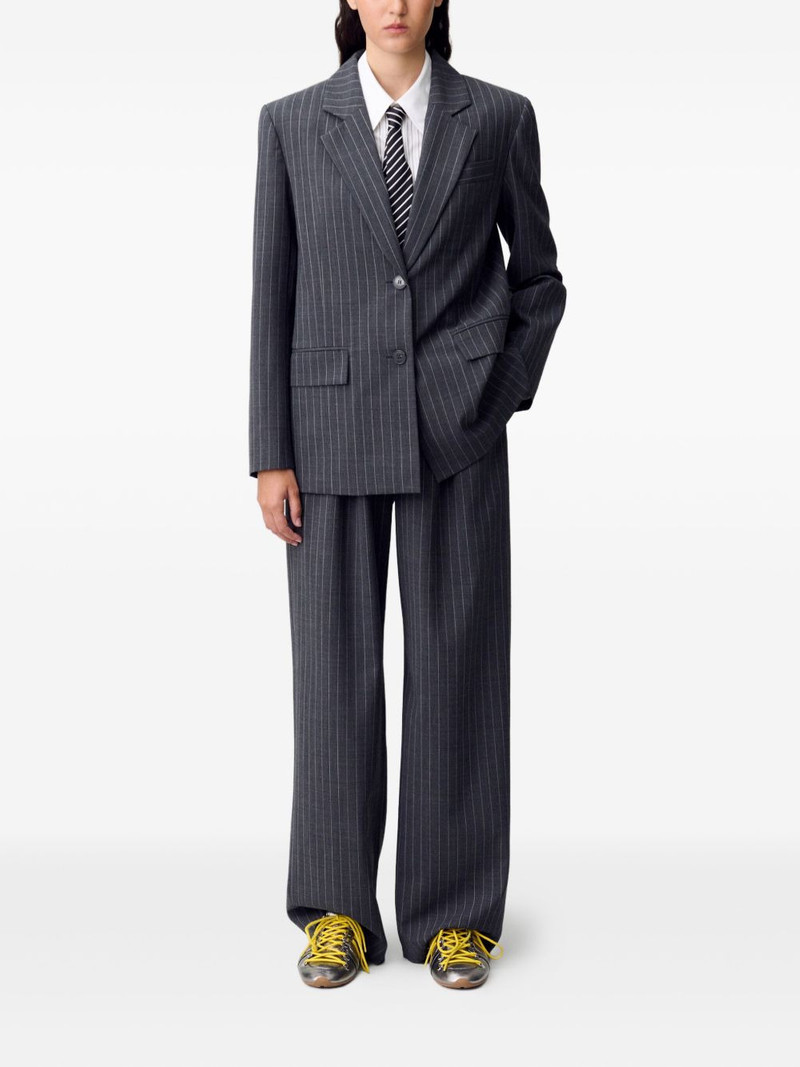 Claudie Pierlot pinstripe single-breasted blazer outlook