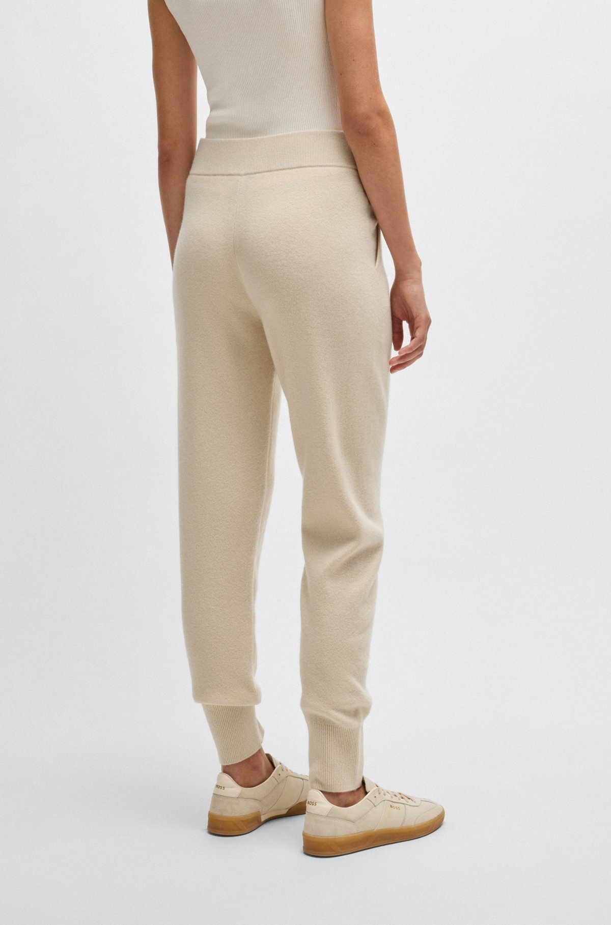 KNITTED TROUSERS IN WOOL AND CASHMERE - 4