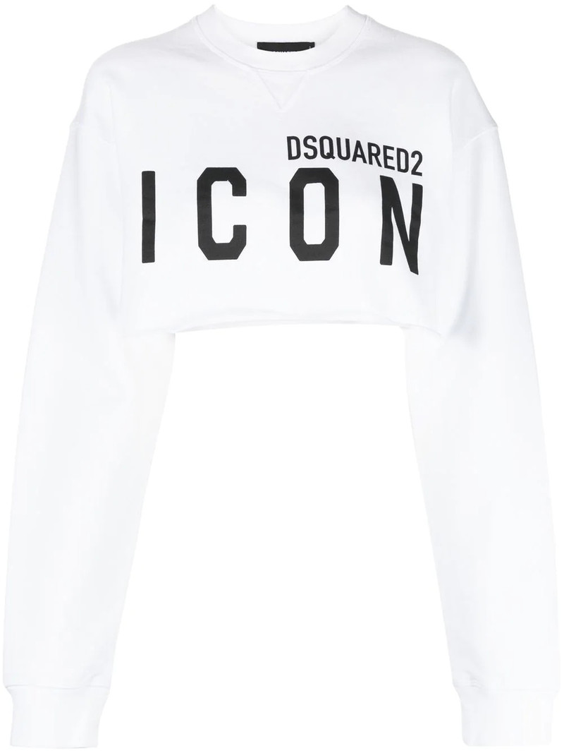 Icon-print detail sweatshirt 1