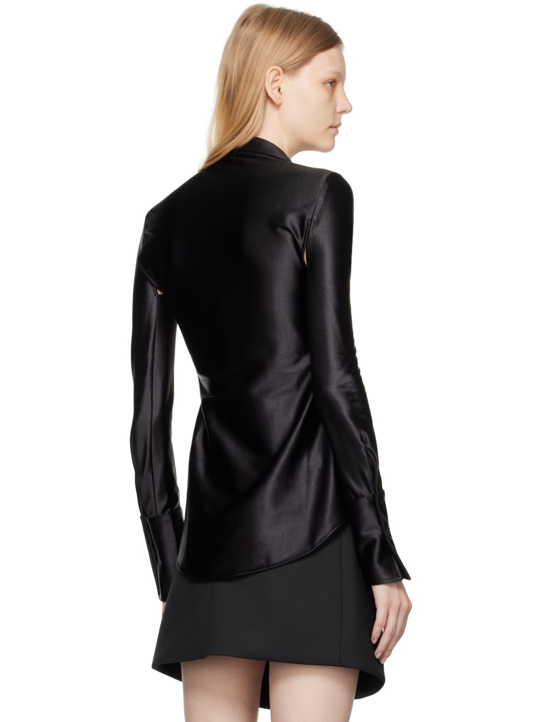 Black Cutout Shirt - 3