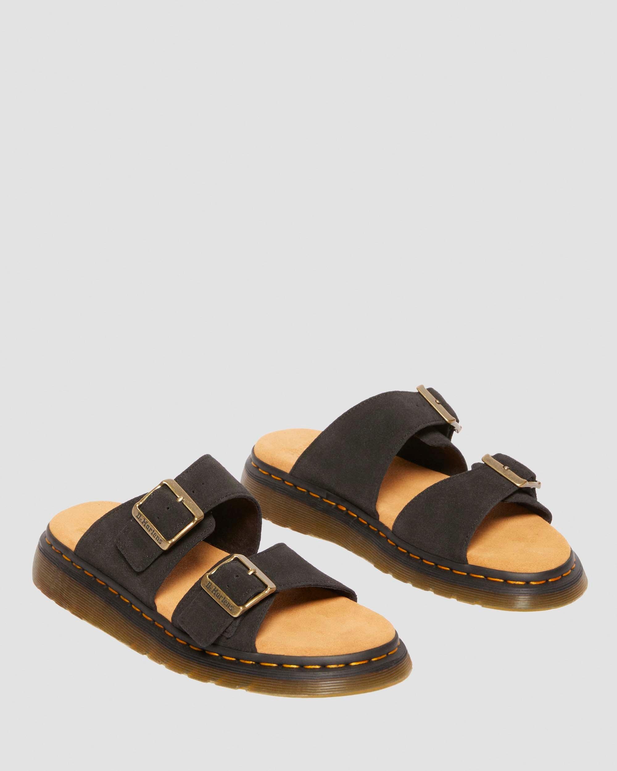 Josef Suede Slide Sandals - 8