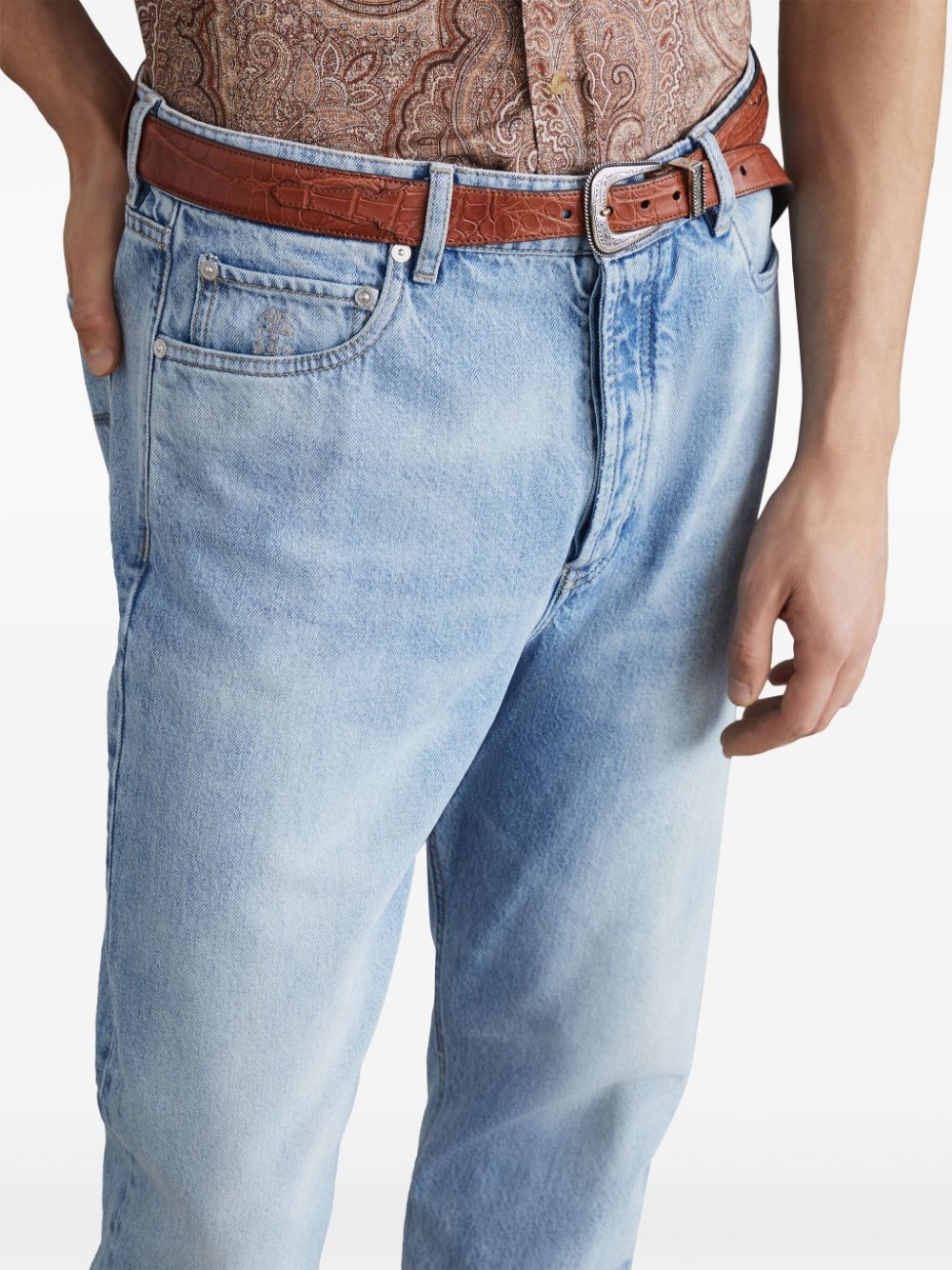 mid-rise slim-fit jeans - 5