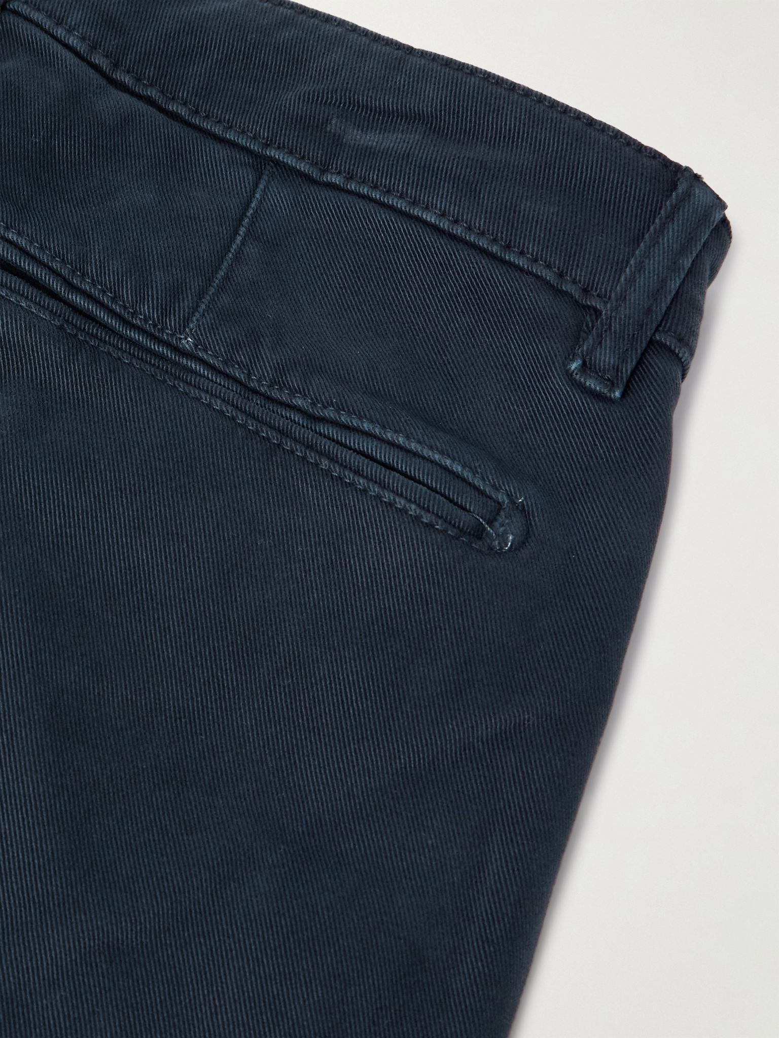 Winch2 Straight-Leg Cotton-Blend Twill Trousers Navy - 5