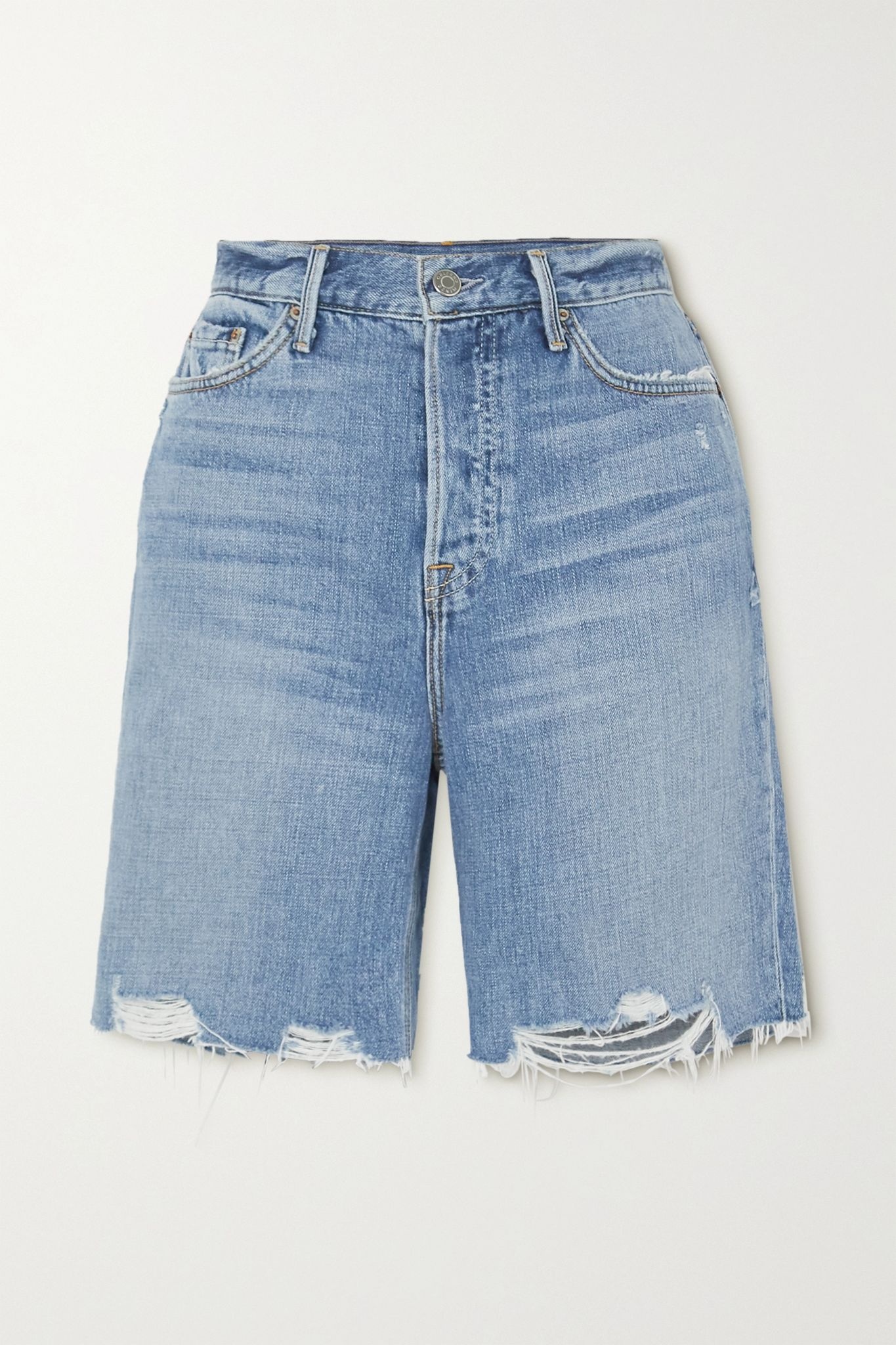 Marjan distressed denim shorts - 1