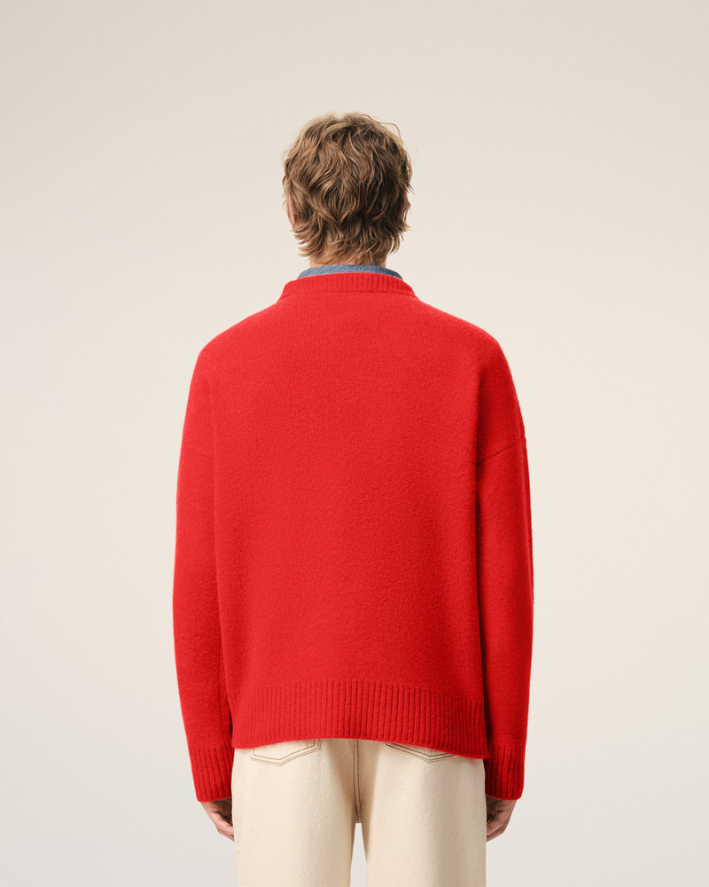 RED ALPACA AMI DE COEUR CREWNECK SWEATER 5