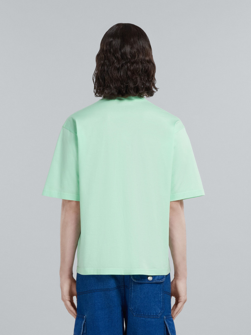 GREEN BIO COTTON T-SHIRT WITH LOGO 3