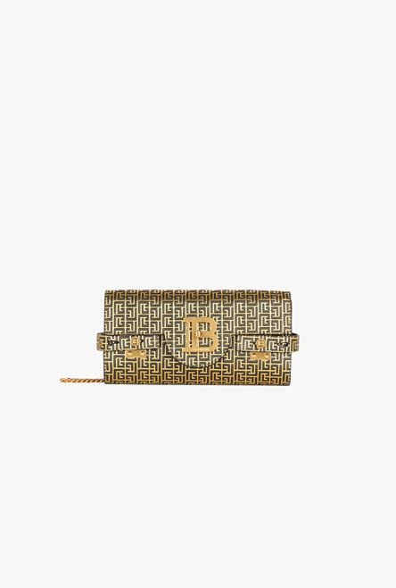 Bicolor gold and black leather B-Buzz clutch bag - 1