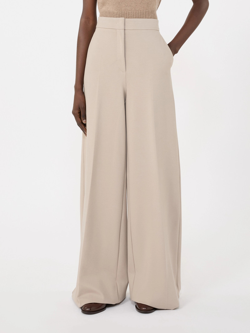 TAVERNA Compact jersey trousers - SAND 3