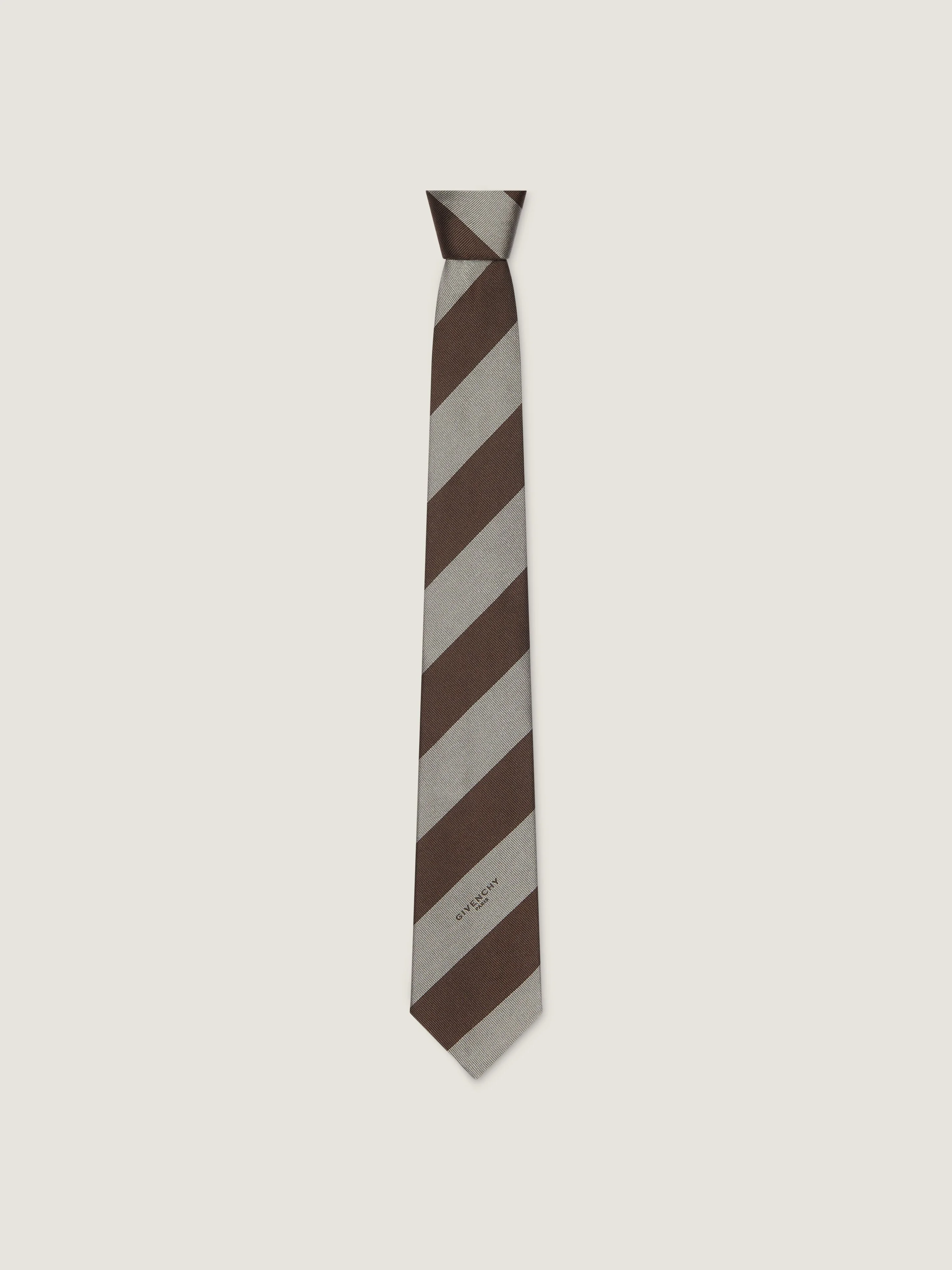 BOLD STRIPES TIE IN SILK GROS GRAIN - 1