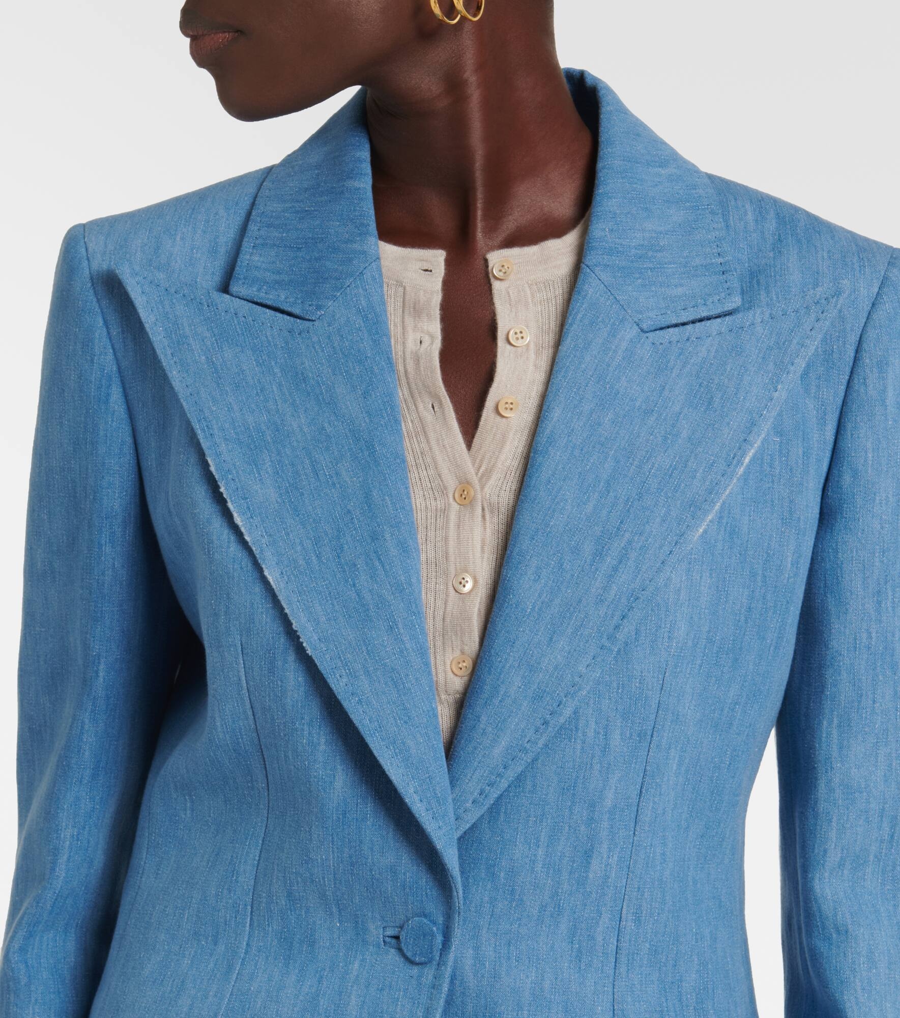 Leiva denim blazer - 6