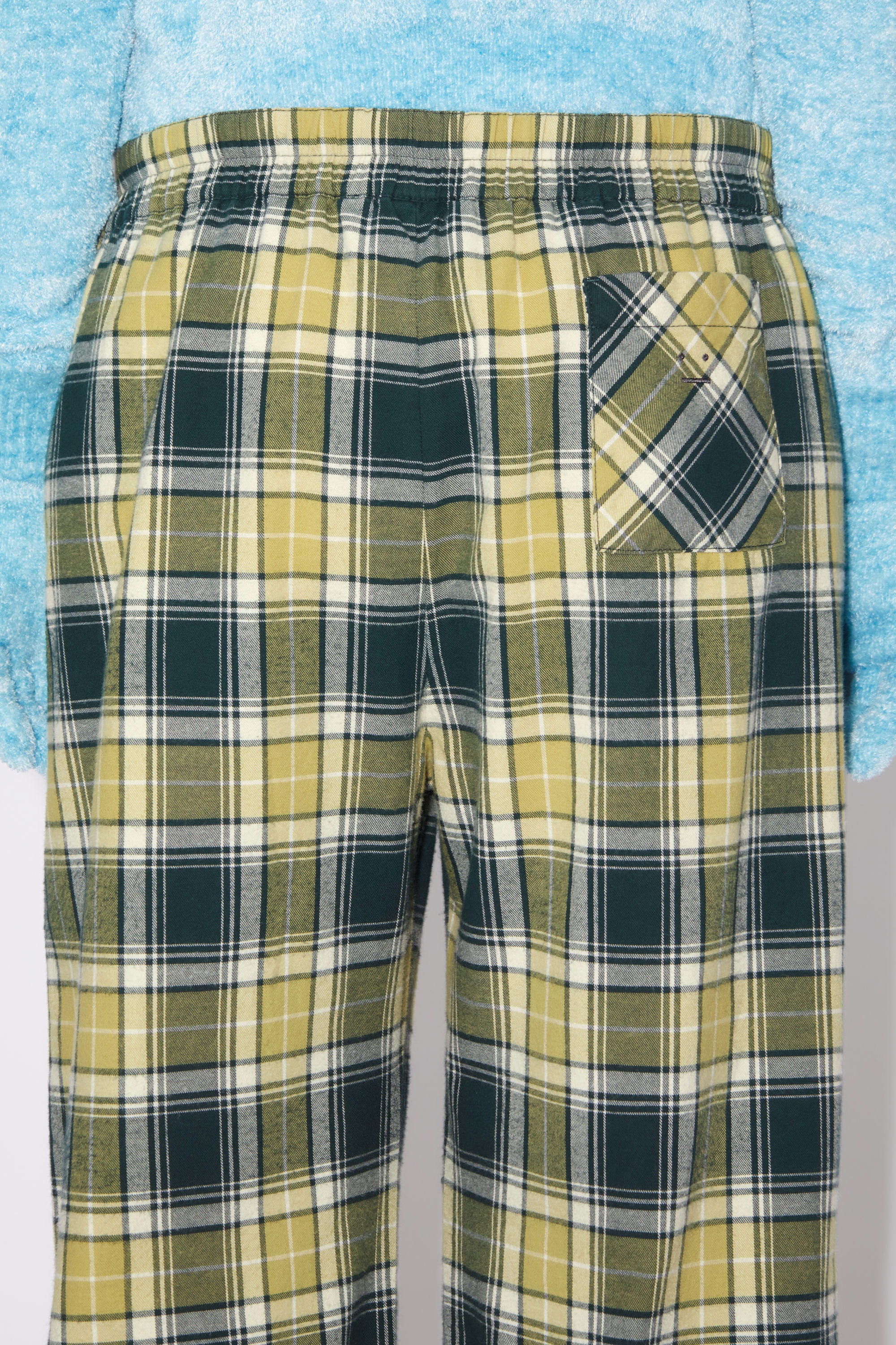 Flannel check trousers - Forest green/light green - 5