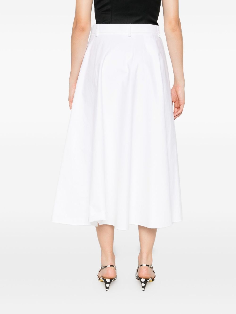 chain-detail midi skirt - 4
