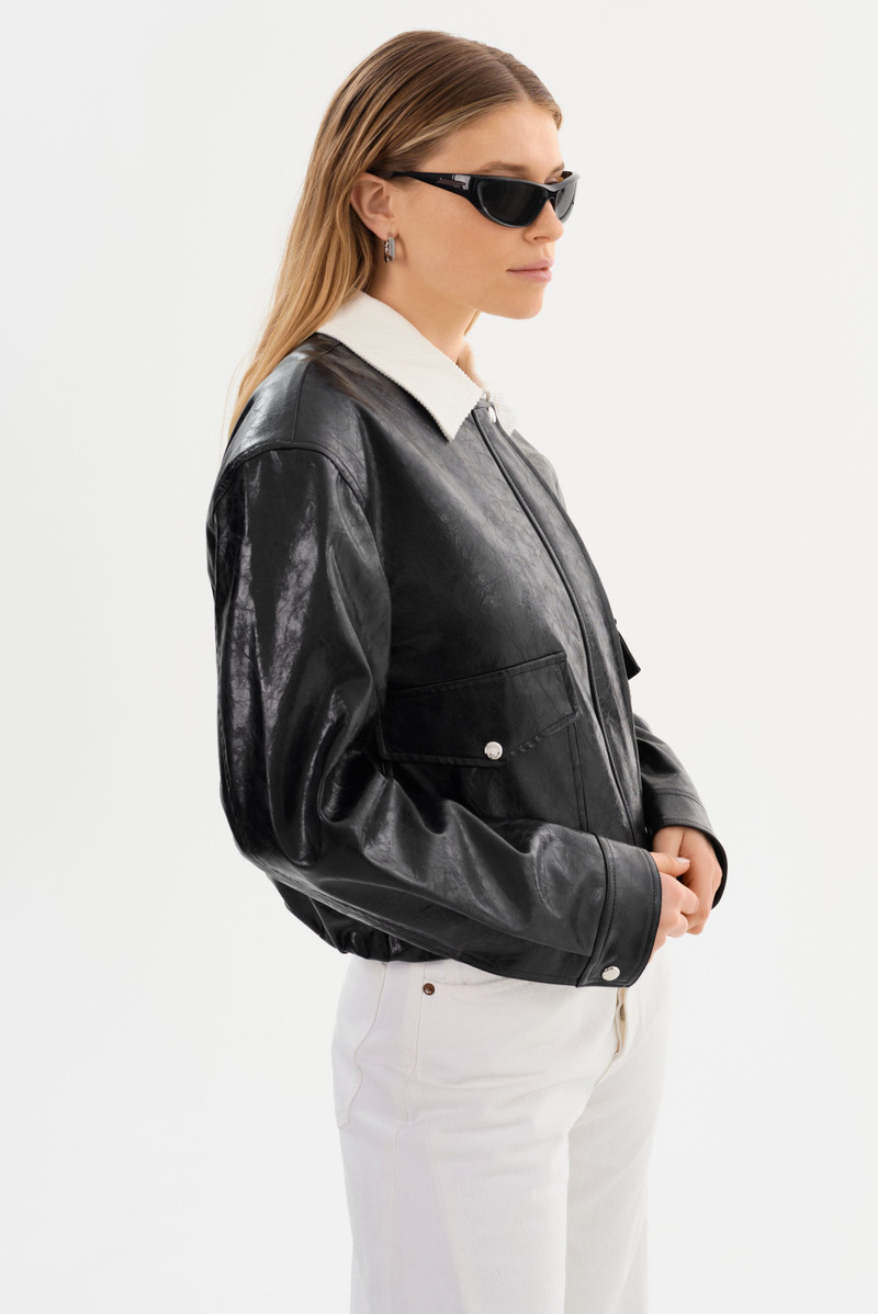 BRAYLIN | Faux Leather Jacket 4