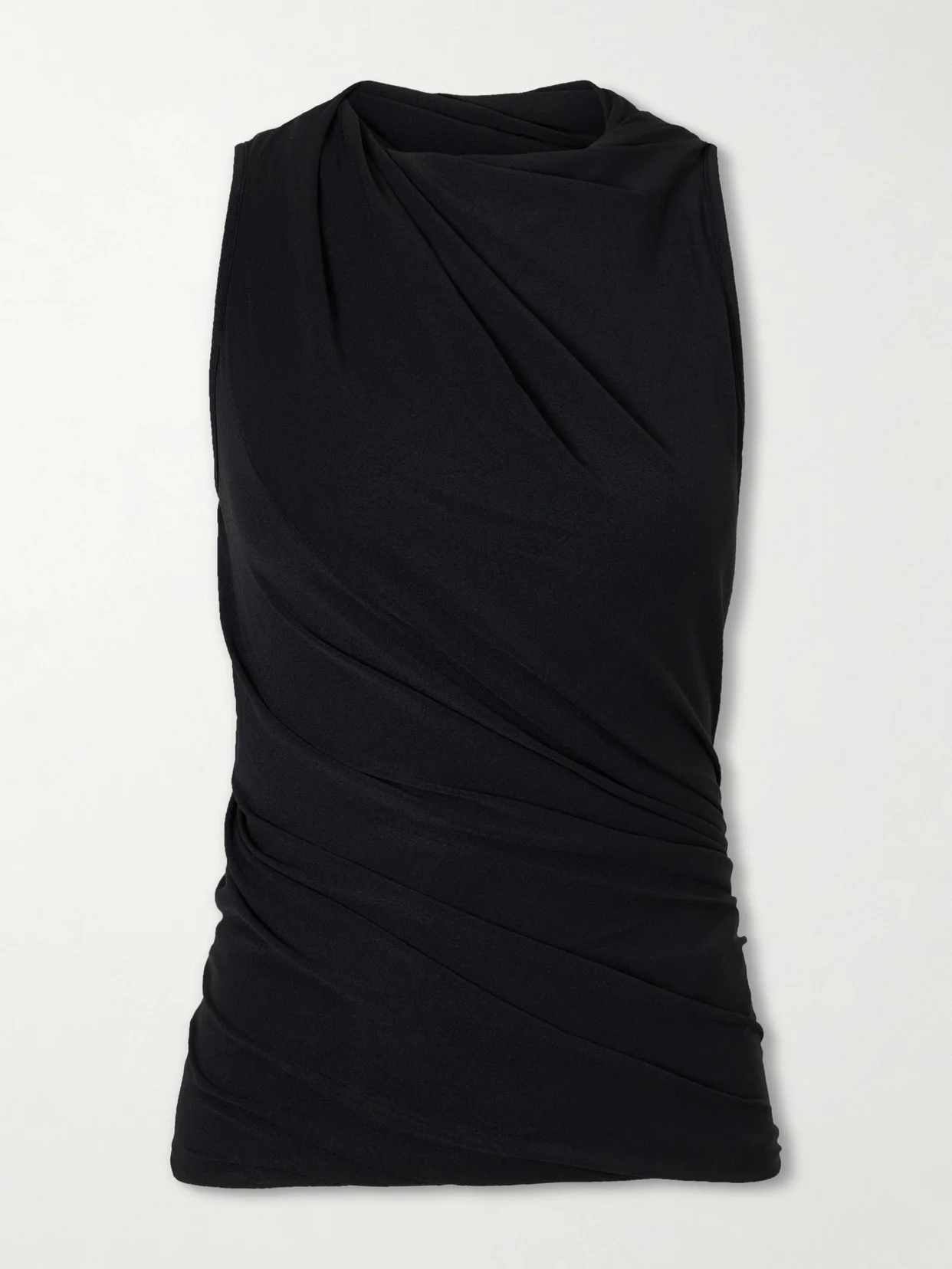 Gathered Stretch-jersey T-shirt - 1