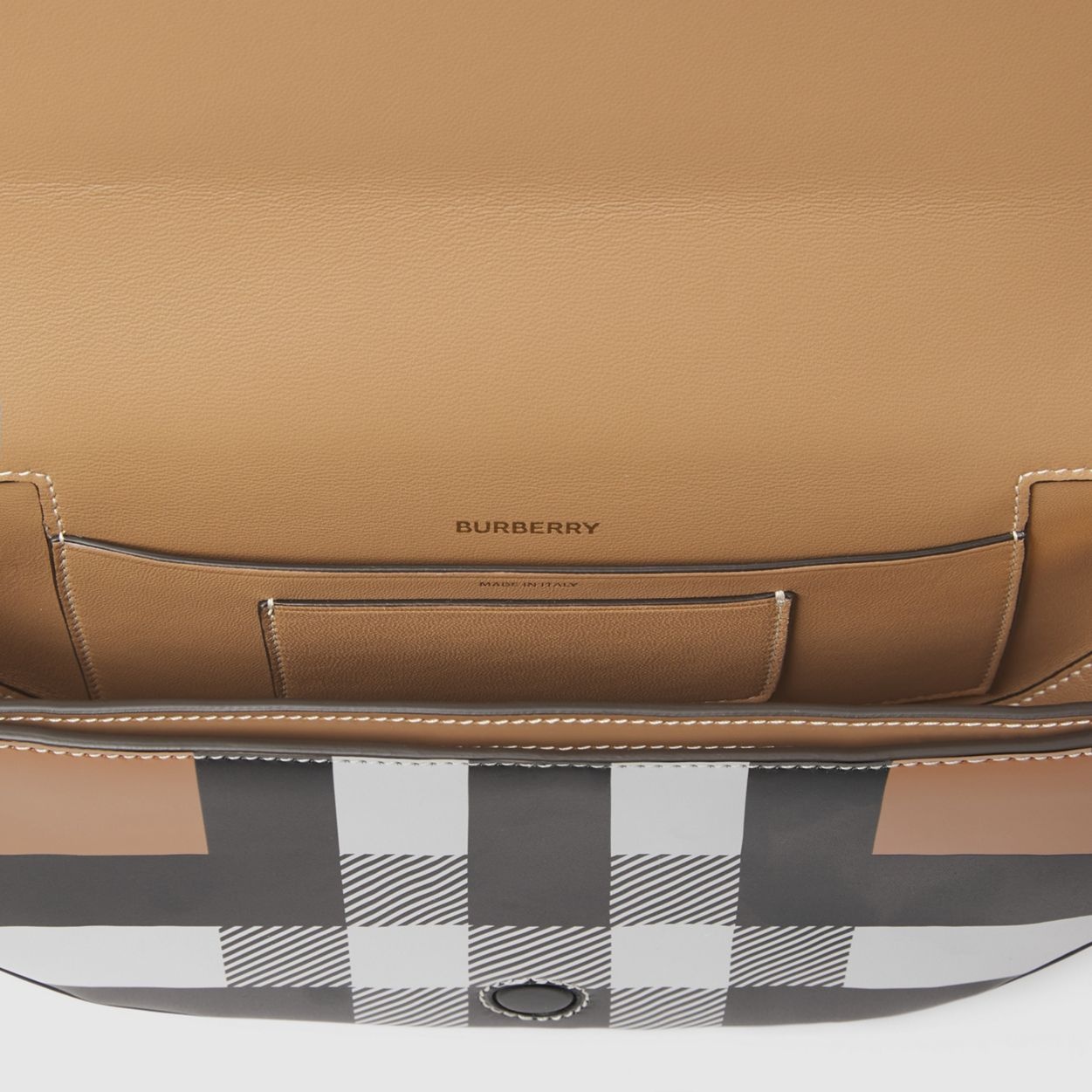 Small Check Leather Olympia Bag - 9