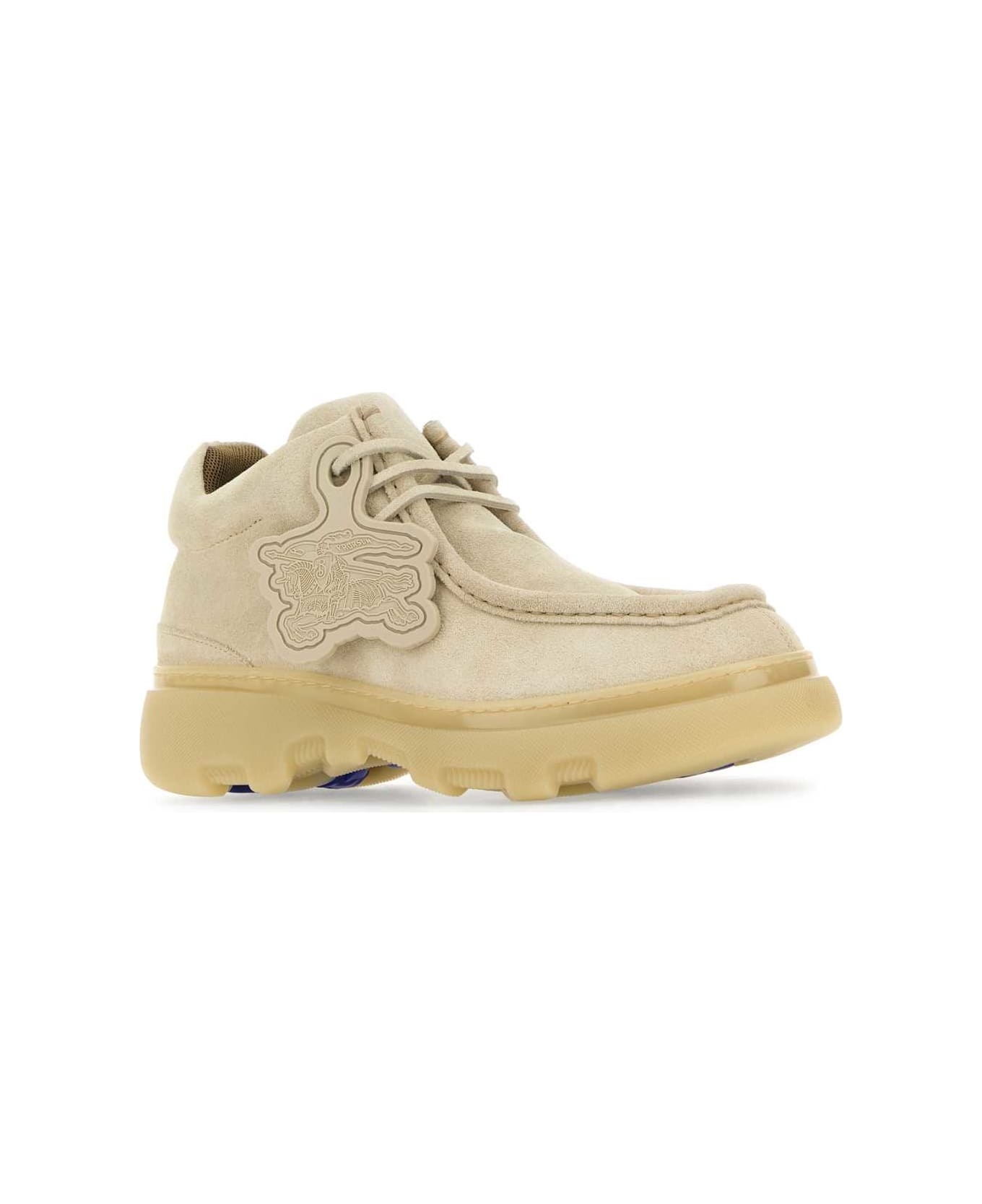 Sand Suede Creeper Lace-up Shoes - 2