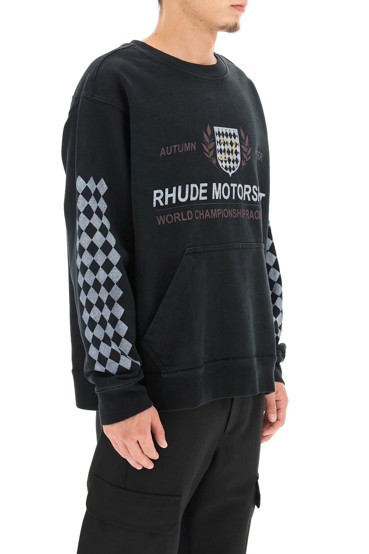 MOTOR CREST PRINT SWEATSHIRT - 3