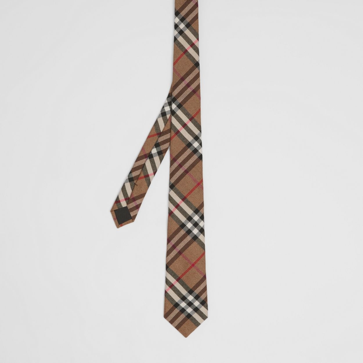 Classic Cut Check Cashmere Silk Tie - 5