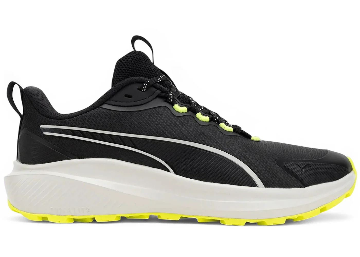 Puma Skyrocket Lite Trail Black Feather Gray Yellow Alert - 1