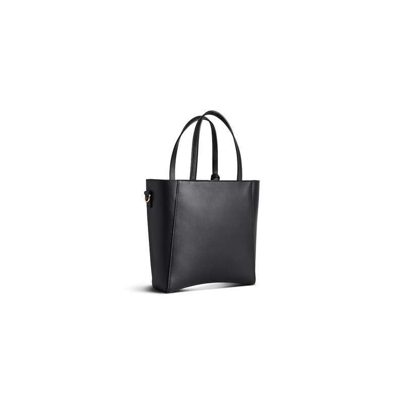 Women's Hourglass Soft Small Tote Bag  in Black 3